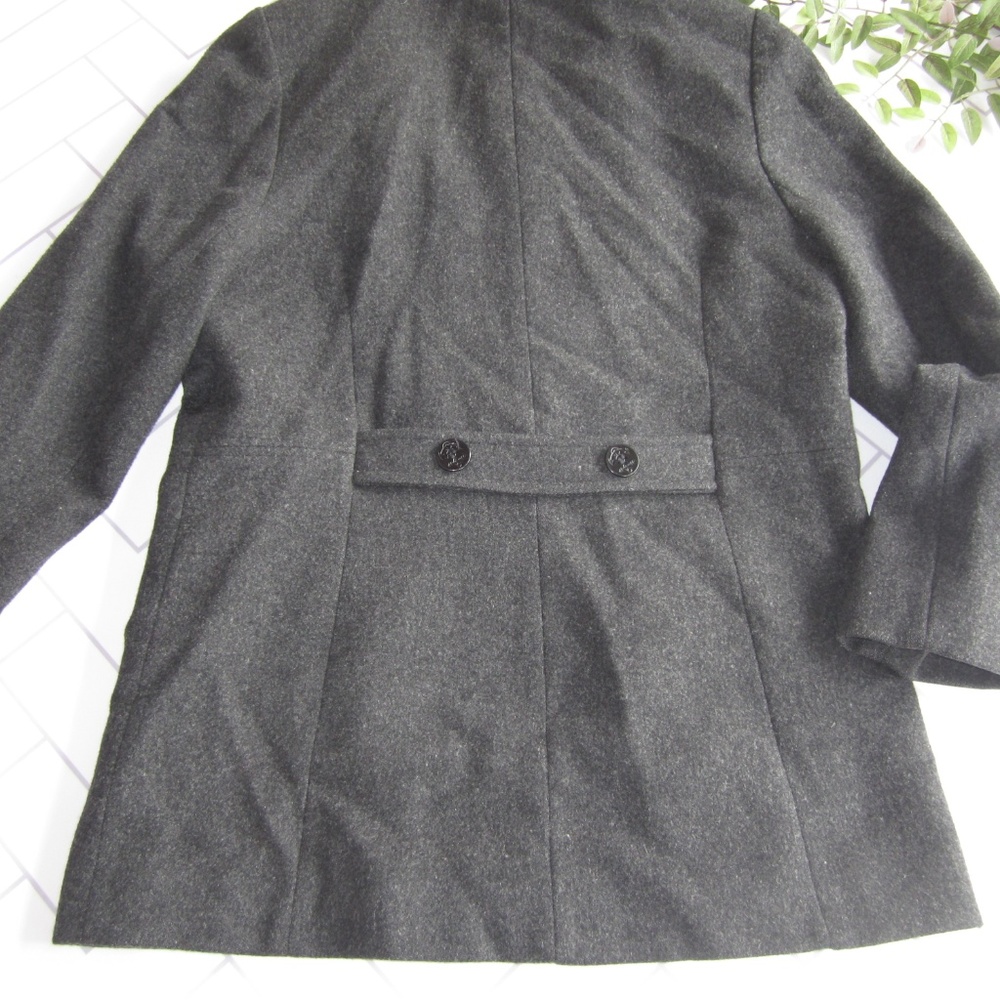 Jason Cole Charcoal Grey Wool Winter Coat sz M - Picture 8 of 8